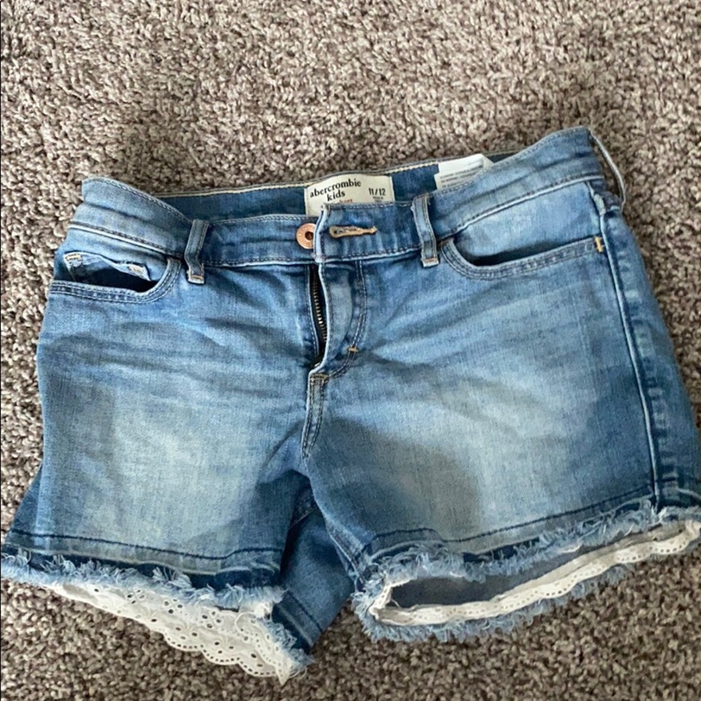 Girls Abercrombie Midi Shorts
